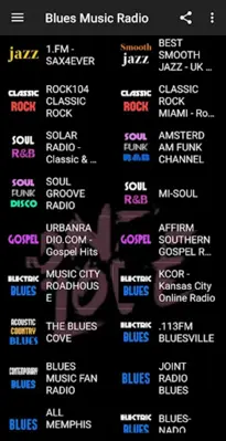 Blues music radio android App screenshot 5